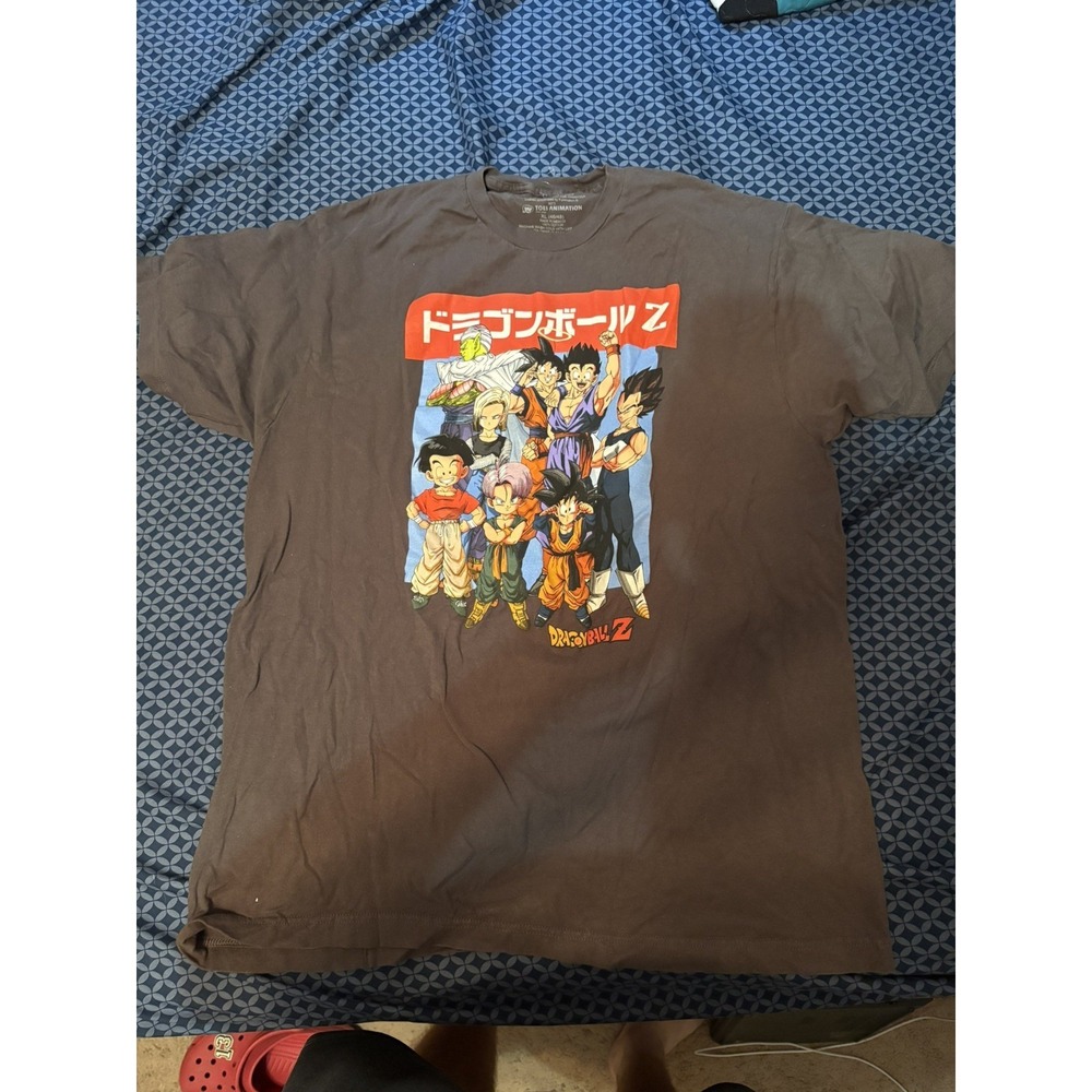 Dragon Ball Z Toei Animation Grey GOKU GOHAN VEGETA Shirt XL Graphic